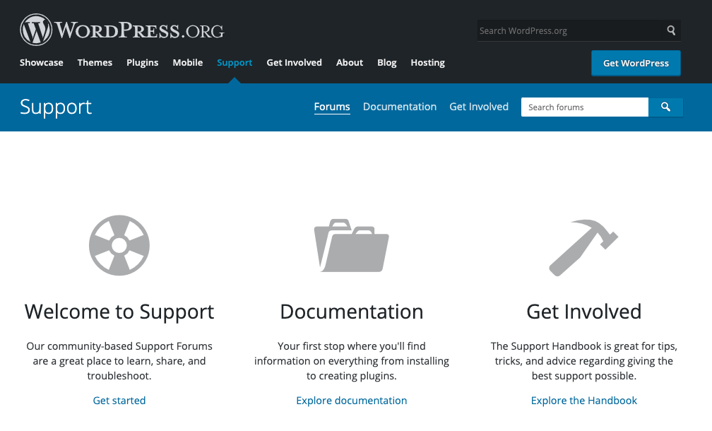 WordPress support