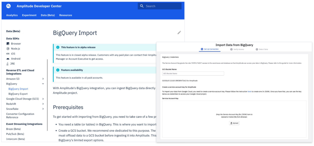 Amplitude BigQuery Import
