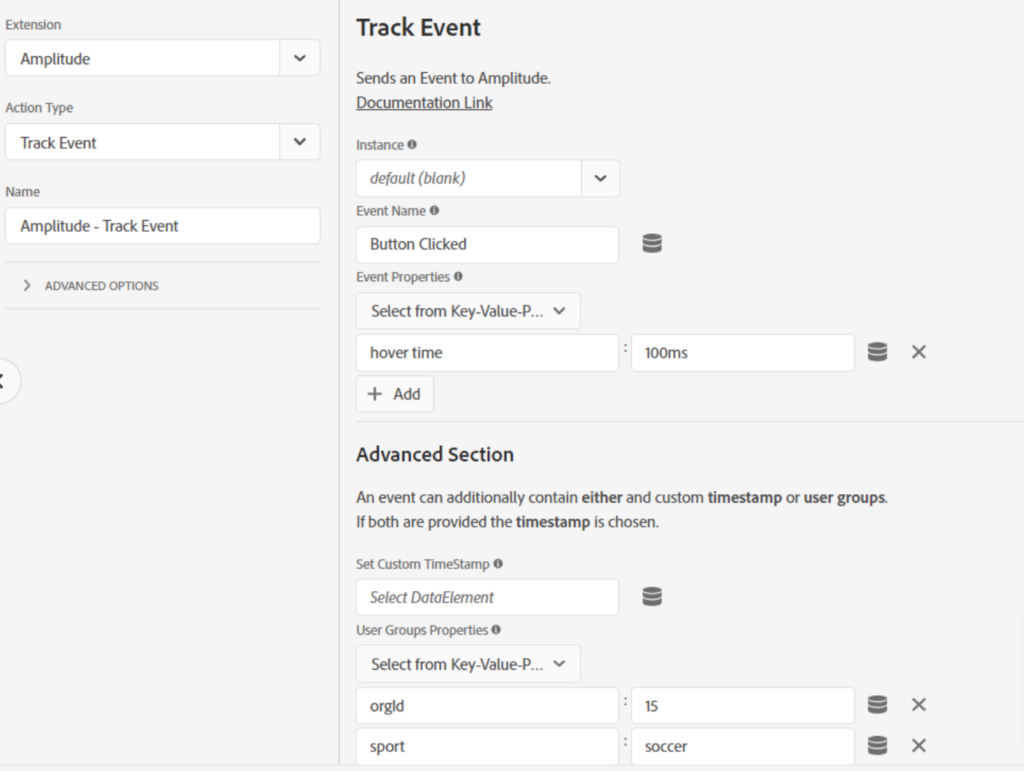 Custom events